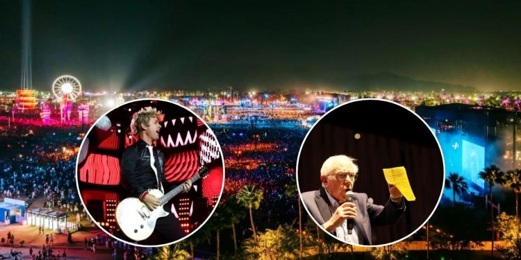 Coachella 2025 Green Da Y Bernie Sanders - Apoyo Regio Cpachella-2025-protesta-política-green-day-bernie-sanders - Apoyo Regio