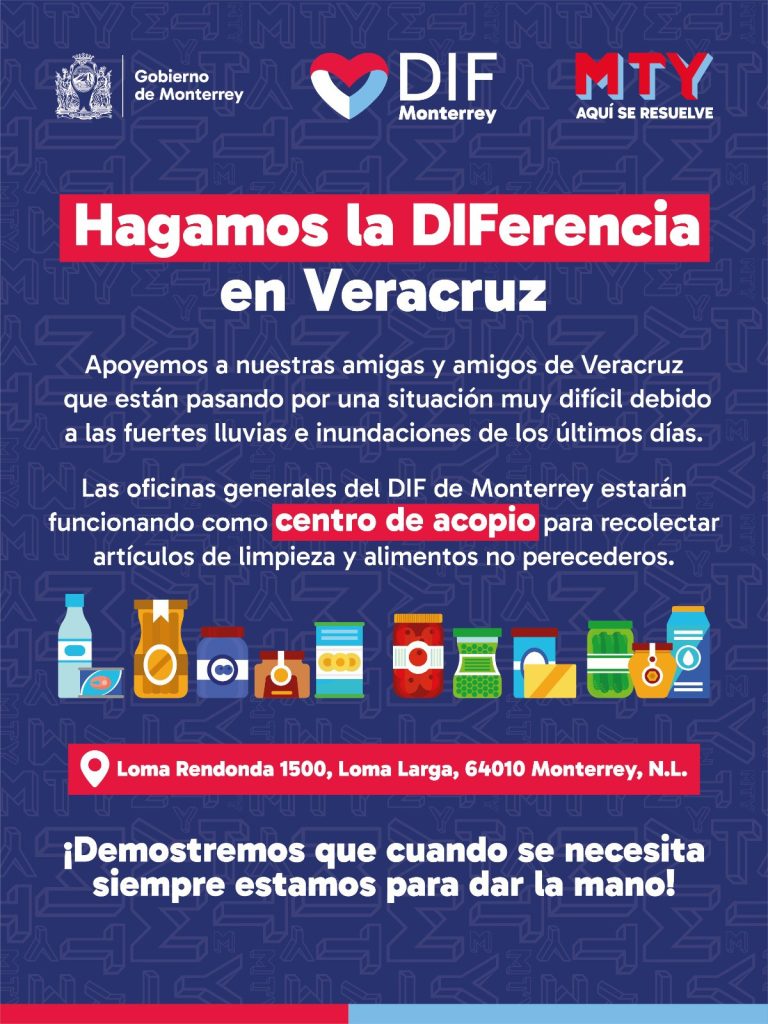 Apoyo a Veracruz - Apoyo Regio Apoyo a Veracruz, Donaciones, Centro De Acopio, Lluvias, Ayuda Humanitaria