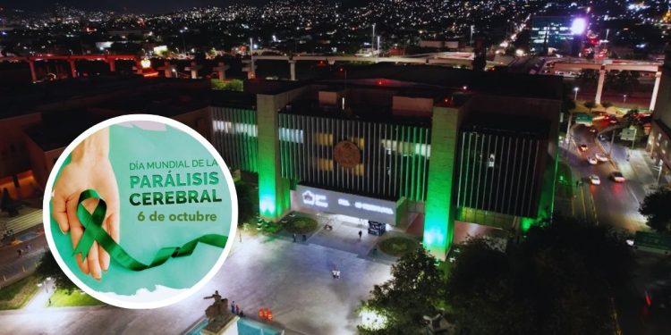 Apoyo Regio Iluminan De Verde Al Palacio Municipal En Conmemoración Del Día Mundial De La Parálisis Cerebral - Apoyo Regio Día-mundial-de-la-parálisis-cerebral - Apoyo Regio
