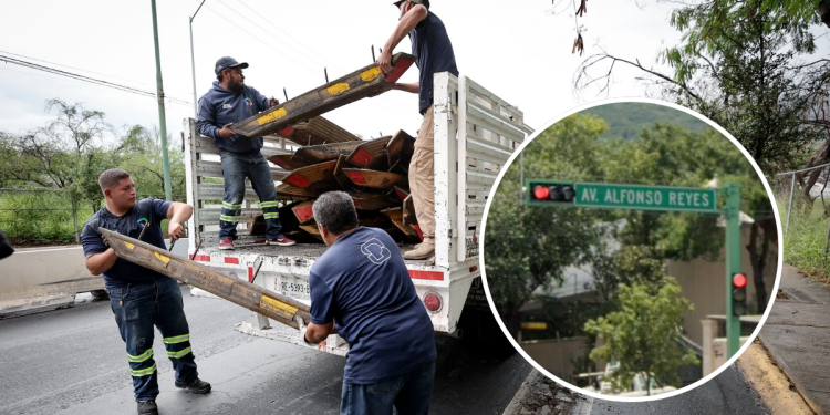 Obra En Alfonso Reyes, Rehabilitación Vial, Movilidad Urbana, Contraflujo, San Pedro - Apoyo Regio